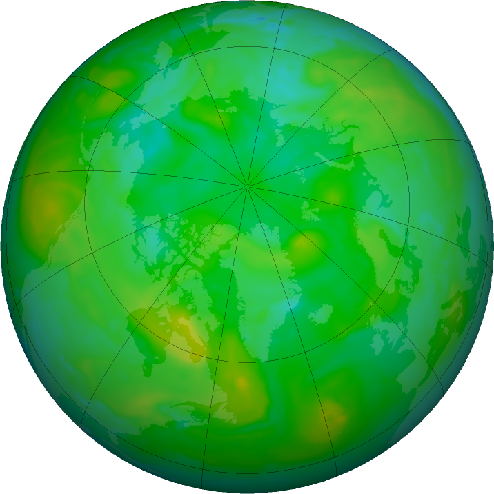 Arctic ozone map for 18 July 2021